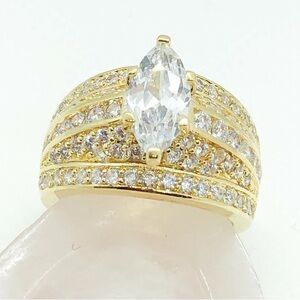 Elegant 18K Gold Filled Size 5 Ring Women's Ring